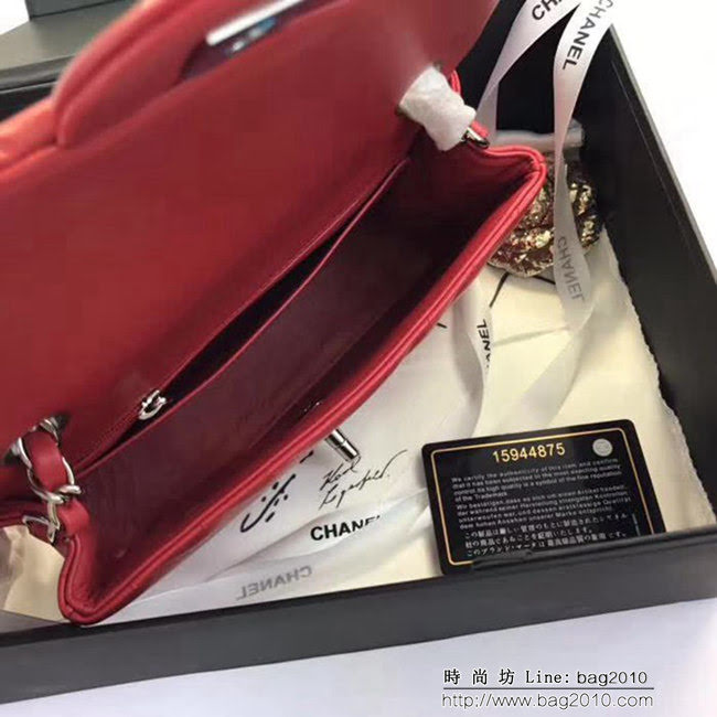 香奈兒CHANEL 升級版V線1116全新經典進口小羊皮 單肩斜挎鏈條包 DSC1907